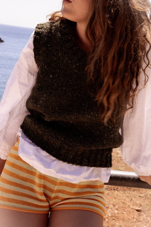Women's V Neck Tank Top-Jumper-STABLE of Ireland