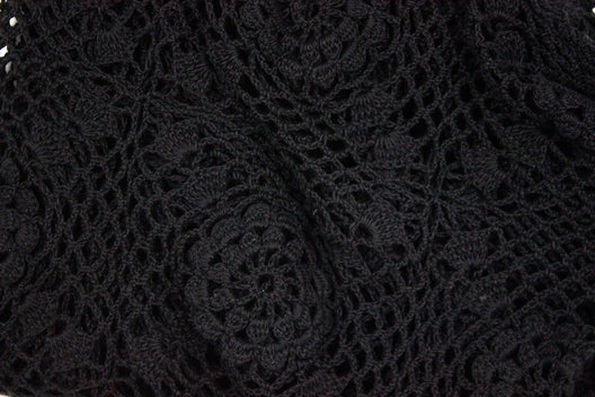 Black Irish Crochet Lace Top-Clothing-STABLE of Ireland