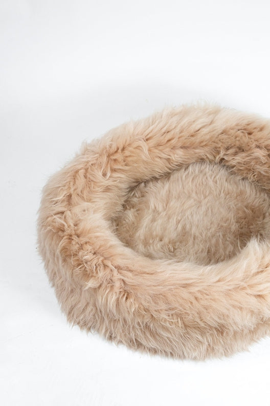 Champagne Irish Sheep Wool Dog Bed-Dog Beds-STABLE of Ireland