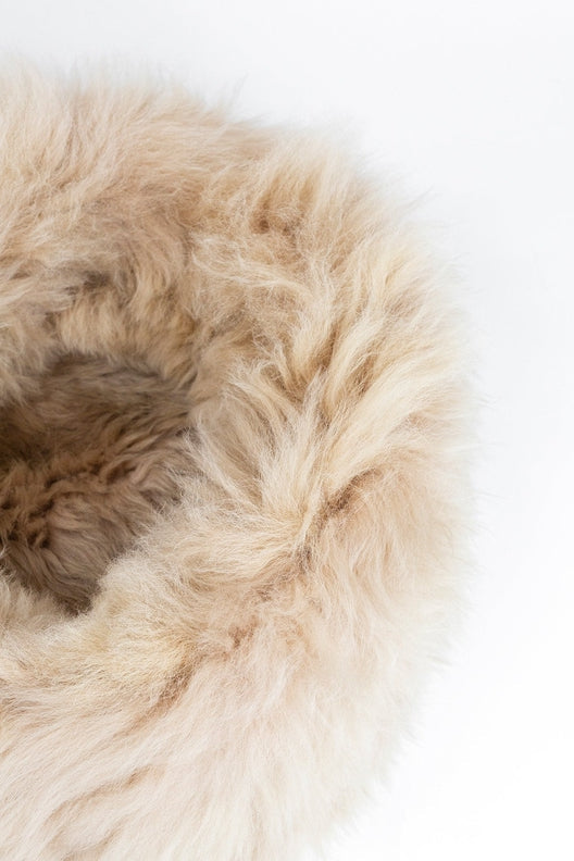Champagne Irish Sheep Wool Dog Bed-Dog Beds-STABLE of Ireland