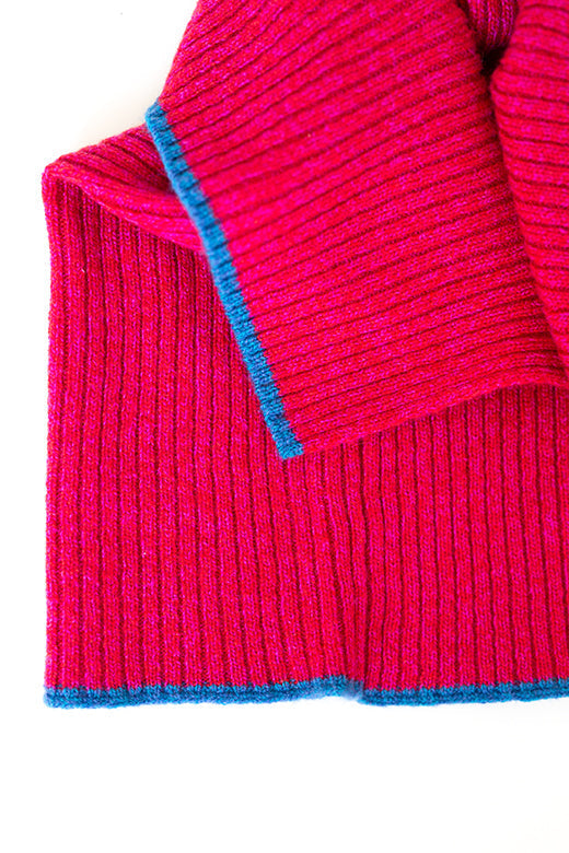 Cherry Pink Trim Cashmere Snug-Hats-STABLE of Ireland