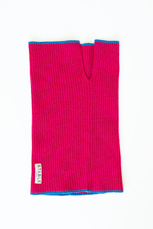 Cherry Pink Trim Cashmere Snug-Hats-STABLE of Ireland