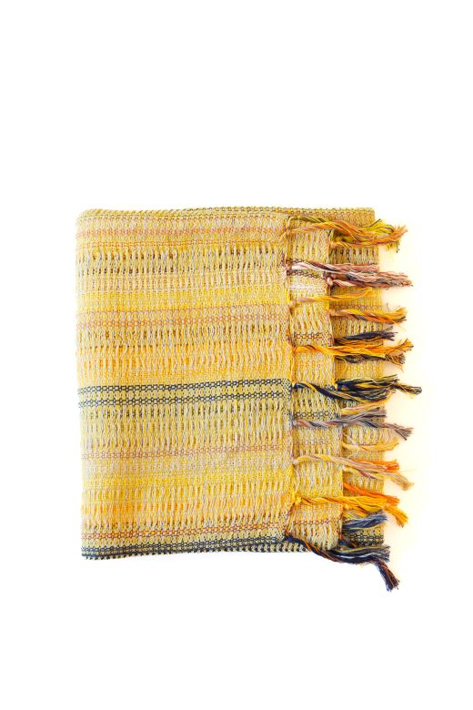 Gold Handwoven Crios Wrap Scarf-Scarves & Shawls-STABLE of Ireland