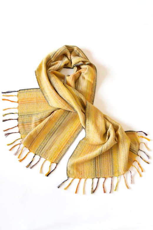 Gold Handwoven Crios Wrap-Scarves & Shawls-STABLE of Ireland