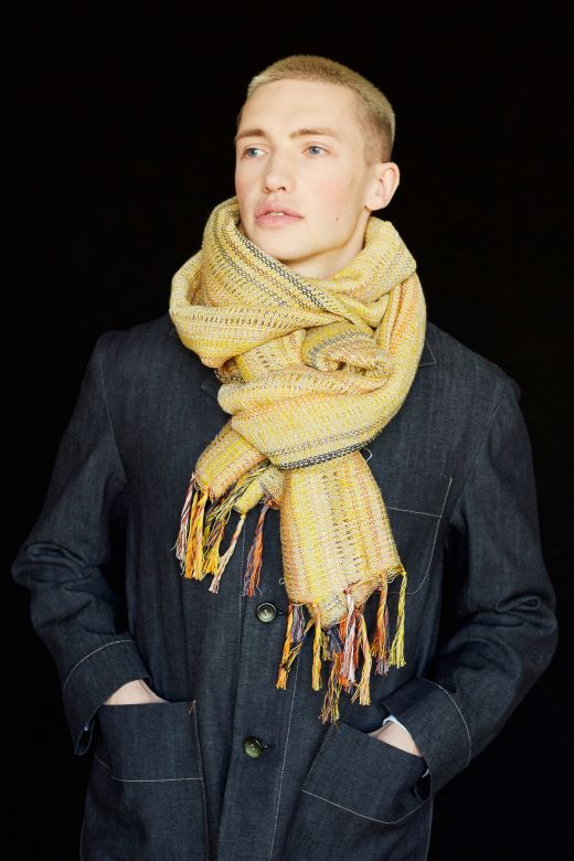 Gold Handwoven Crios Wrap-Scarves & Shawls-STABLE of Ireland