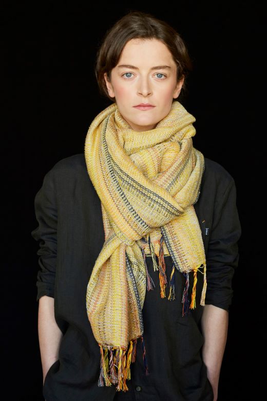 Gold Handwoven Crios Wrap-Scarves & Shawls-STABLE of Ireland