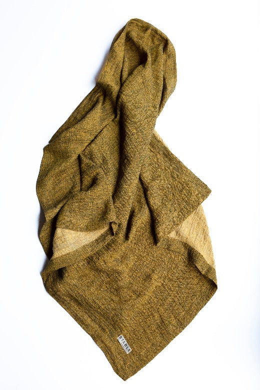 Gold Swim Linen Towel-Beach Towels-STABLE of Ireland