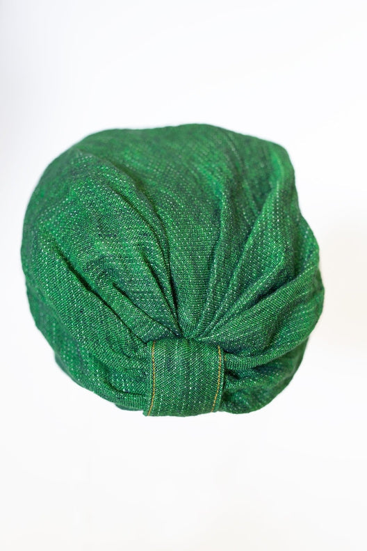 Grassy Green Swim Linen Turban-Hats-STABLE of Ireland