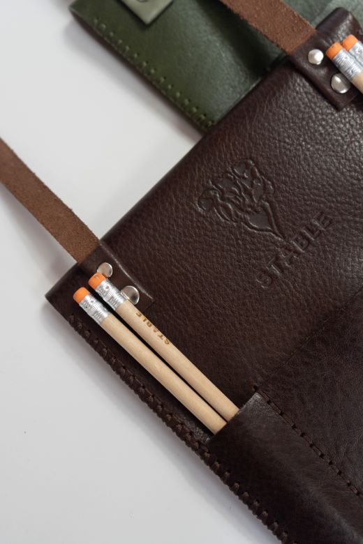 Green Cross Body Leather Travel Bag-Travel Bag-STABLE of Ireland