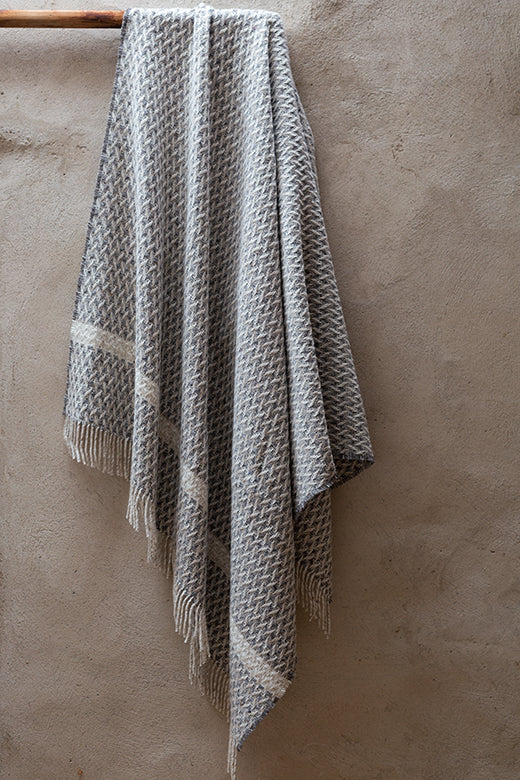 Grey Wicker Blanket-Blankets-STABLE of Ireland