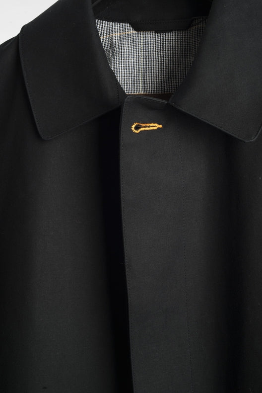 Ink Black Mack Coat for Men-Coats & Jackets-STABLE of Ireland