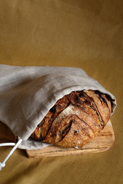 Natural Linen Bread Bag