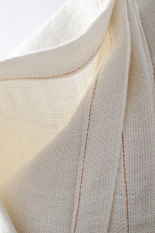 Oyster Irish Linen Blanket-Blankets-STABLE of Ireland