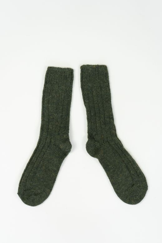 STABLE Thick Wool Socks in Green-Socks-STABLE of Ireland