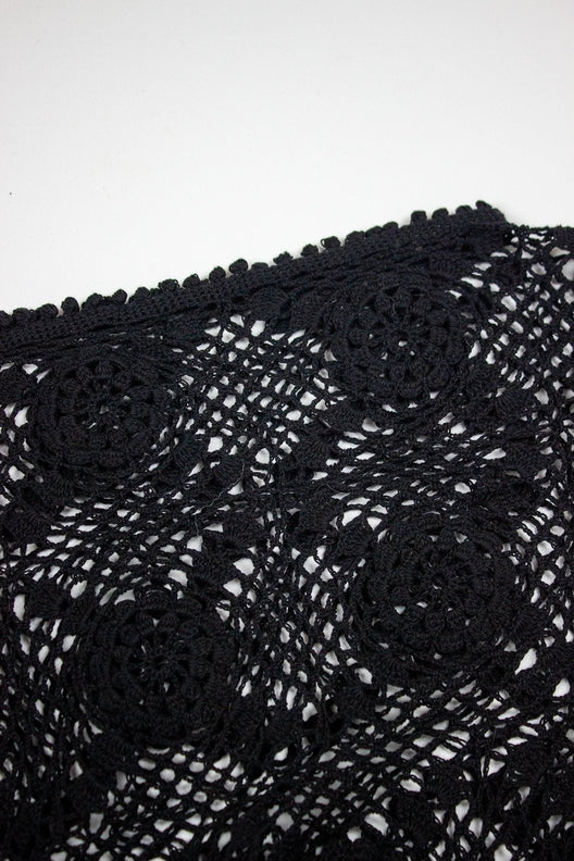 Black Irish Crochet Lace Top STABLE of Ireland