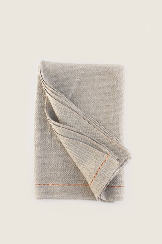 Natural Huck Linen Bath towel-Bath Towels & Washcloths-STABLE of Ireland